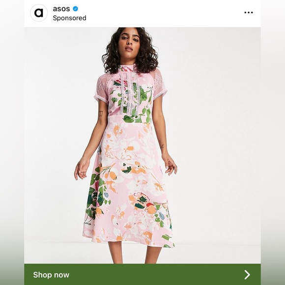 NWT GORGEOUS FLORAL DRESS - Picture 2 of 5